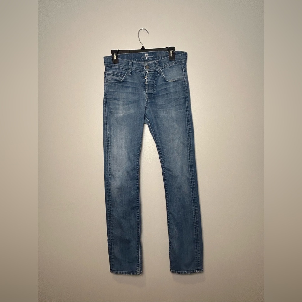 7 For All Mankind straight leg Jeans size 29 medium wash